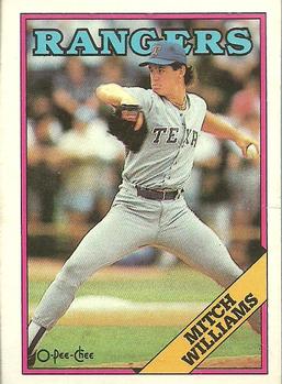 1988 O-Pee-Chee Baseball Cards 026      Mitch Williams
